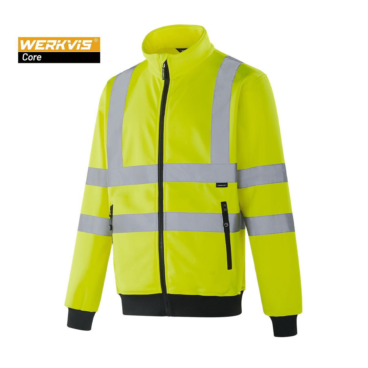 POZNAN - WF301 - Hi-vis Zipper Sweatshirt - Werkvis